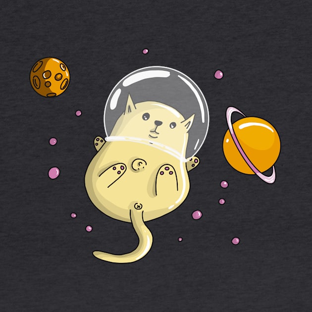 Astro Cat Astronaut Universe by Acid_rain